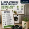 A Home Appliance Repair Checklist That Saves Money and Cuts Waste